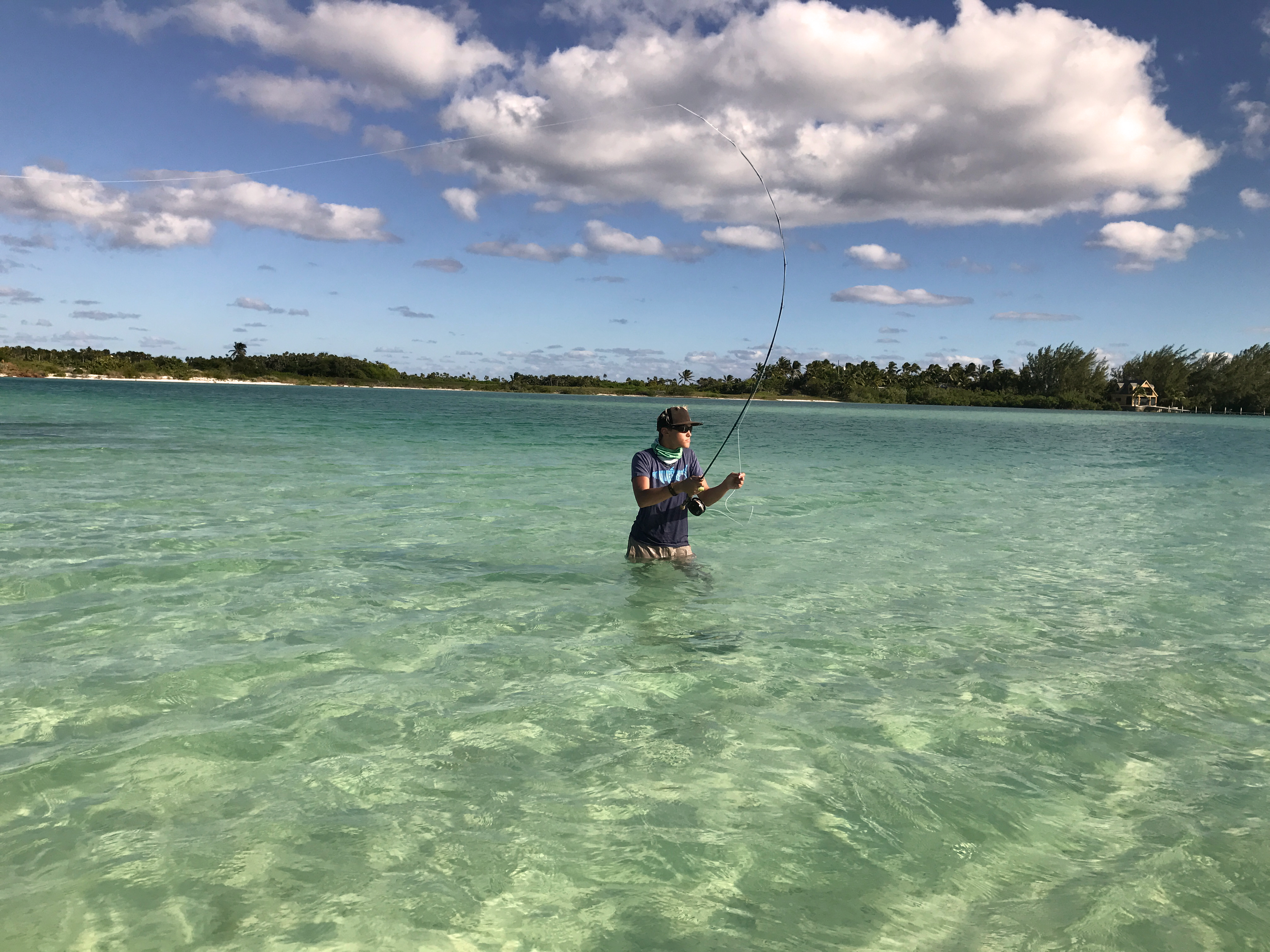 Fly fishing in saltwater