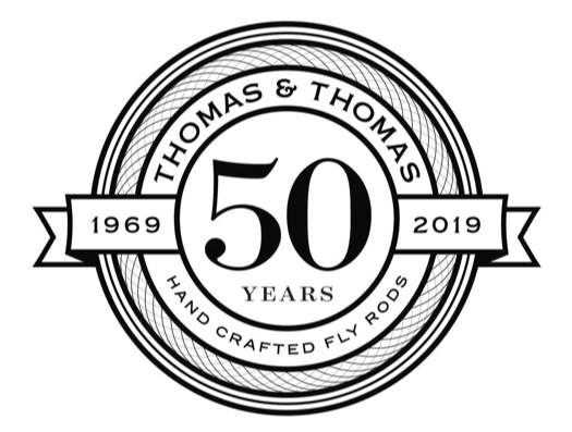 thomas and thomas 50 year logo -tail fly fishing magazine