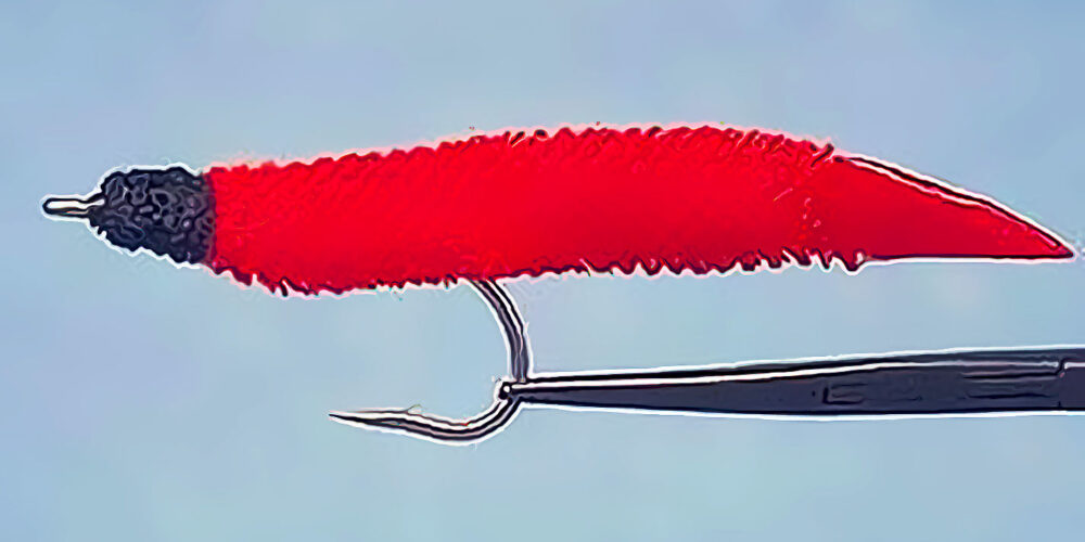 saltwater fly fishing - worms