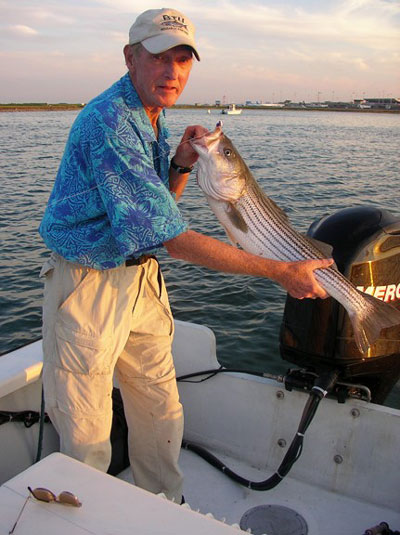 fly fishing for striped bass with jack gartside