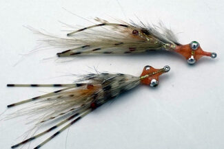 saltwater flies - the evolution shrimp is a fly made for bonefish and permit that uses a shrimp head and epoxy body mimcking the M.O.E (Mother of all epoxy) fly. Esay to tie and swims great. One of the best saltwater patterns for bonefish, permit, redfish and snook.