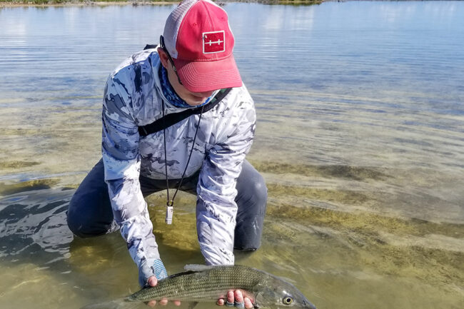Wading across warm, clear, ankle-deep water on endless flats with a fly rod in hand, as large schools of tailing bonefish wake through the current, can be as good as it gets in saltwater sight fishing